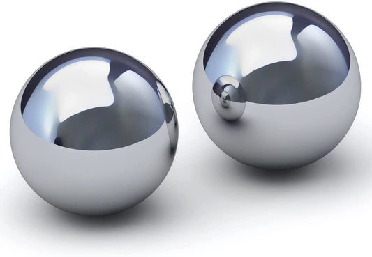 Pinball Machine Balls - Set of 2, Chrome Steel, 1-1/16” Diameter, Mirror Finish, 80 Grams - Durable Replacement Balls for Pinball Machines