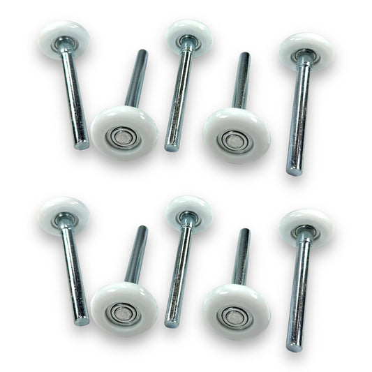 (10 Pack) Nylon Sealed Garage Door Rollers with 4" Inch Stems / 2” Inch Rollers / 13 Balls