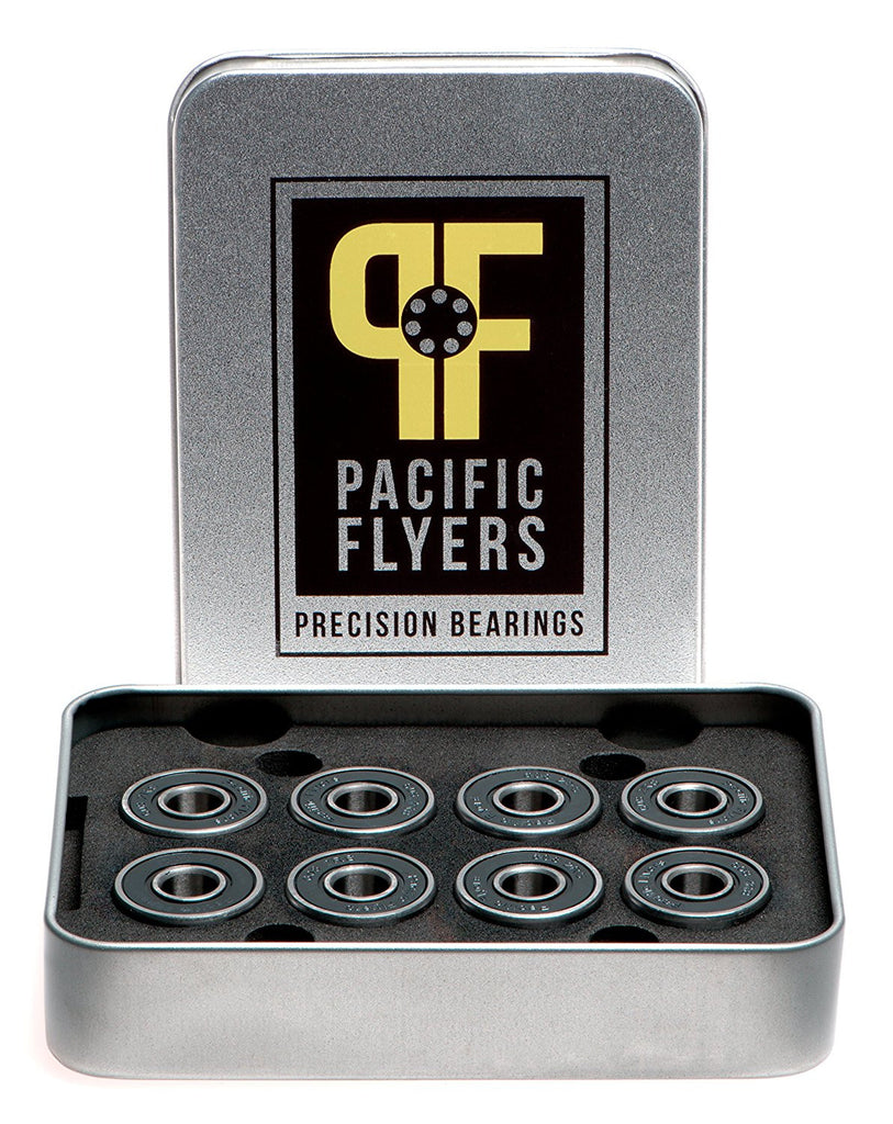 Pacific Flyers Premium Ceramic Si3N4 Silicon Nitride Skateboard Bearings